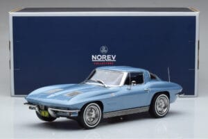Chevrolet Corvette C2 Sting Ray Albastru Norev 1:18 189050 Metal - imaginea 6 din 6