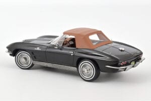 Chevrolet Corvette C2 Sting Ray Cabriolet Norev 1:18 189055 Metal - imaginea 2 din 3