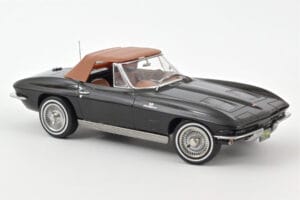 Chevrolet Corvette C2 Sting Ray Cabriolet Norev 1:18 189055 Metal - imaginea 3 din 3