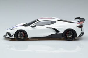 Chevrolet Hennessey Corvette C8 Arctic Alb GT Spirit 1:18 GT317 Rășină - imaginea 3 din 6