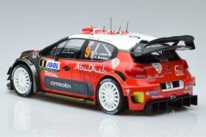 Citroen C3 WRC #9 S. Lefebvre / G. Moreau Tour de Corse 2017 Norev 1:18 181633 Metal - imaginea 5 din 6
