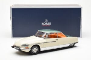 Citroen DS 21 Le Leman Cabriolet Fildeș și Verde Norev 1:18 181751 Metal - imaginea 6 din 6