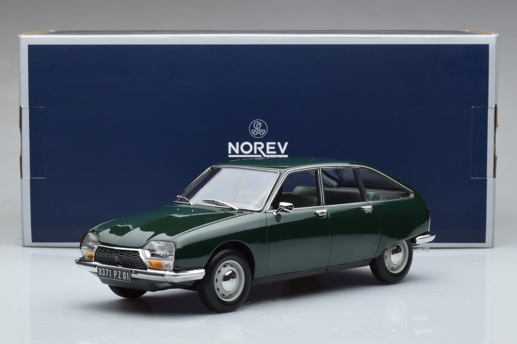 Citroen GS Club Verde Norev 1:18 181665 Metal - imaginea 6 din 6