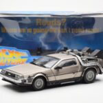 DeLorean DMC-12 Time Machine Back to the Future Argintiu Sun Star 1:18 - image 2 of 8