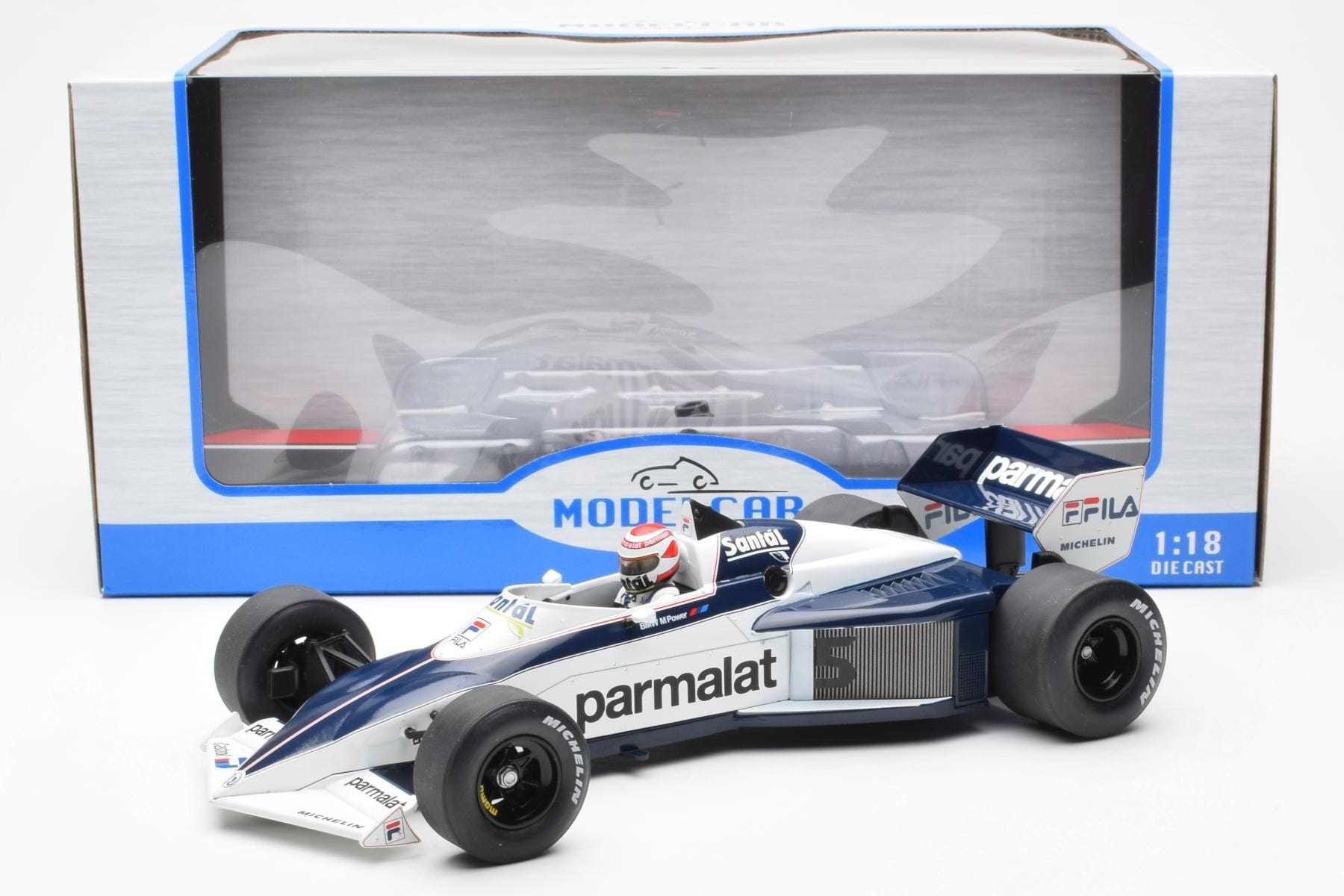Brabham BT52 #5 N. Piquet Brazilian GP F1 World Champion 1983 MCG 1:18 MCG18618F Metal - imaginea 6 din 6