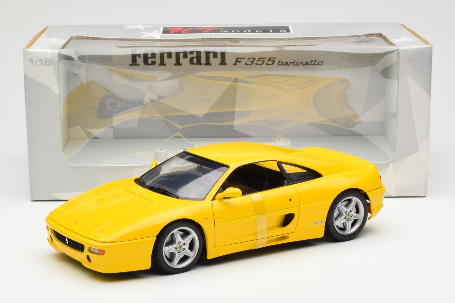 Ferrari F355 Berlinetta Galben UT Models 1:18 180074021 Metal - imaginea 6 din 6