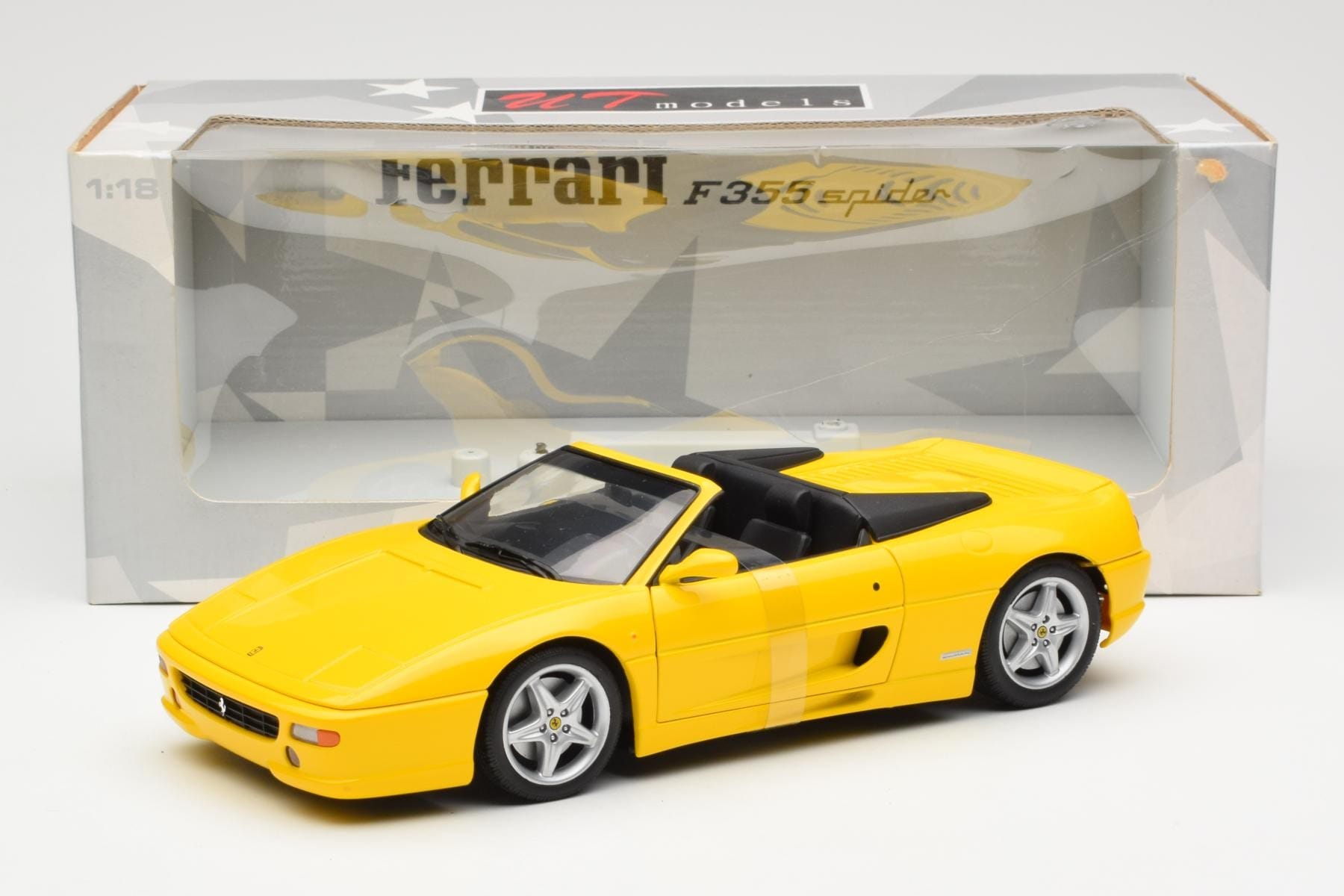 Ferrari F355 Spider Galben UT Models 1:18 180074031 Metal - imaginea 6 din 6