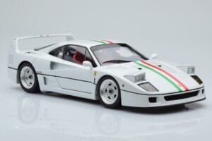Ferrari F40 Alb Perlat Italy Kyosho 1:18 08416PWT-G Metal - imaginea 6 din 8