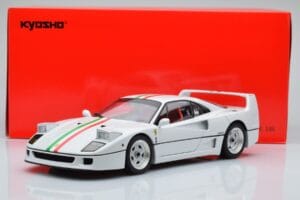 Ferrari F40 Alb Perlat Italy Kyosho 1:18 08416PWT-G Metal - imaginea 8 din 8