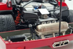 Ferrari F40 Roșu Metalizat Asia Exclusive Kyosho 1:18 08416RM-G Metal - imaginea 13 din 14