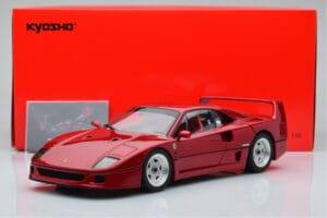 Ferrari F40 Roșu Metalizat Asia Exclusive Kyosho 1:18 08416RM-G Metal - imaginea 14 din 14