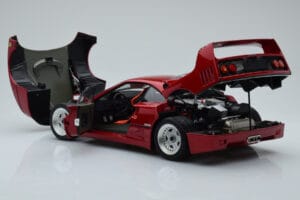 Ferrari F40 Roșu Metalizat Asia Exclusive Kyosho 1:18 08416RM-G Metal - imaginea 6 din 14