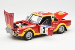Fiat 124 Abarth #3 Barbasio / Sodano East African Safari Rally 1974 Sun Star 1:18 4952 Metal - imaginea 2 din 8