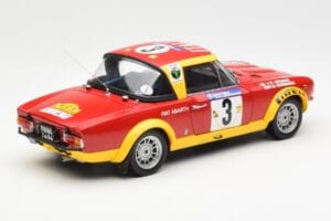 Fiat 124 Abarth #3 Barbasio / Sodano East African Safari Rally 1974 Sun Star 1:18 4952 Metal - imaginea 3 din 8