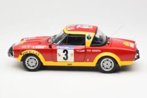 Fiat 124 Abarth #3 Barbasio / Sodano East African Safari Rally 1974 Sun Star 1:18 4952 Metal - imaginea 4 din 8