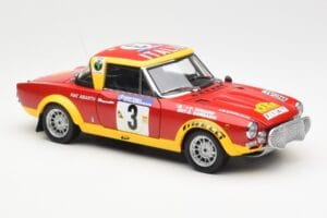 Fiat 124 Abarth #3 Barbasio / Sodano East African Safari Rally 1974 Sun Star 1:18 4952 Metal - imaginea 6 din 8