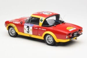 Fiat 124 Abarth #3 Barbasio / Sodano East African Safari Rally 1974 Sun Star 1:18 4952 Metal - imaginea 7 din 8