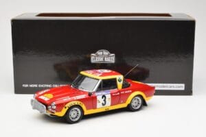 Fiat 124 Abarth #3 Barbasio / Sodano East African Safari Rally 1974 Sun Star 1:18 4952 Metal - imaginea 8 din 8