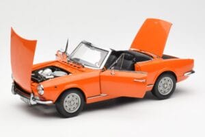 Fiat 124 BS Portocaliu Sun Star 1:18 4906 Metal - imaginea 2 din 8