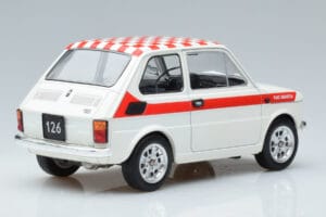 Fiat 126 Abarth Alb MCG 1:18 MCG18325 Metal - imaginea 2 din 6