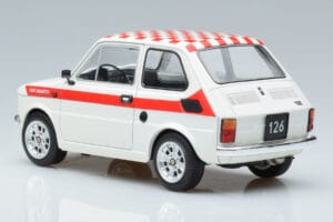 Fiat 126 Abarth Alb MCG 1:18 MCG18325 Metal - imaginea 5 din 6
