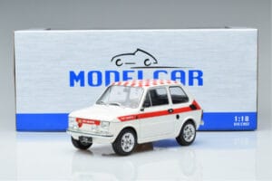 Fiat 126 Abarth Alb MCG 1:18 MCG18325 Metal - imaginea 6 din 6