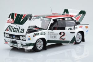 Fiat 131 Abarth Alitalia #2 W. Röhrl / C. Geistdörfer Rally Monte Carlo 1978 Kyosho 1:18 08376G Metal - imaginea 2 din 10