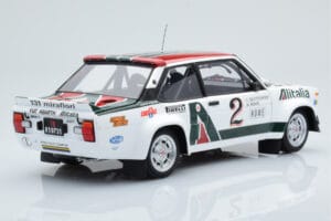 Fiat 131 Abarth Alitalia #2 W. Röhrl / C. Geistdörfer Rally Monte Carlo 1978 Kyosho 1:18 08376G Metal - imaginea 3 din 10