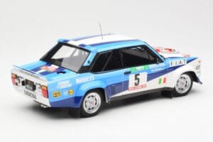 Fiat 131 Abarth #5 Team Fiat Works Rally Portugal 1980 Kyosho 1:18 08376A Metal - imaginea 3 din 8