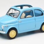 Fiat Nuova 500 Celeste Albastru Kyosho 1:18 08966LB