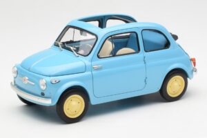 Fiat Nuova 500 Celeste Albastru Kyosho 1:18 08966LB