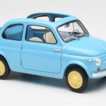 Fiat Nuova 500 Celeste Albastru Kyosho 1:18 08966LB - image 6 of 8