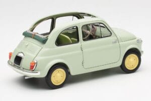Fiat Nuova 500 Clear Verde Kyosho 1:18 08966LG Metal - imaginea 3 din 8