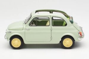 Fiat Nuova 500 Clear Verde Kyosho 1:18 08966LG Metal - imaginea 4 din 8