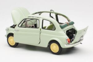Fiat Nuova 500 Clear Verde Kyosho 1:18 08966LG Metal - imaginea 5 din 8