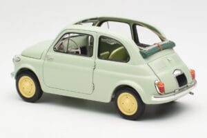 Fiat Nuova 500 Clear Verde Kyosho 1:18 08966LG Metal - imaginea 7 din 8