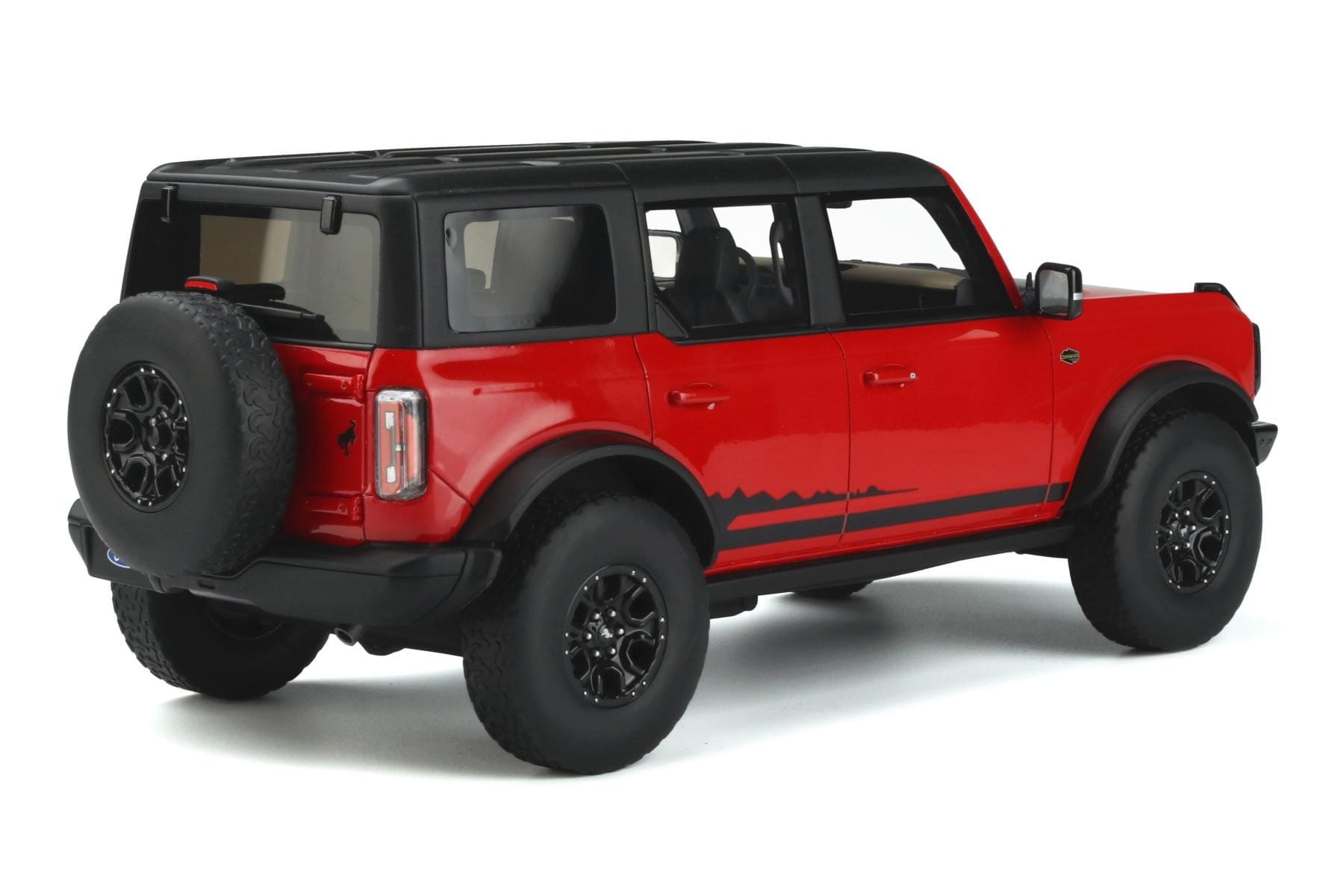 Ford Bronco 4-Door Wildtrak Roșu GT Spirit 1:18 GT360 Rășină - imaginea 2 din 5
