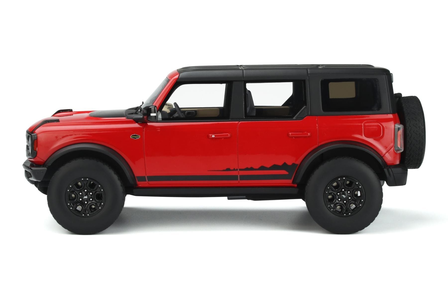 Ford Bronco 4-Door Wildtrak Roșu GT Spirit 1:18 GT360 Rășină - imaginea 3 din 5
