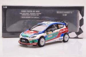 Ford Fiesta RS WRC Ford Abu Dhabi #3 M. Hirvonen / J. Lehtinen Winner Rally Australia 2011 Minichamps 1:18 151110803 Metal - imaginea 6 din 6