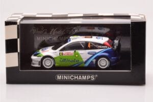 Ford Focus RS WRC #4 R. Kresta / J. Tomanek Rally Monte Carlo 2005 Minichamps 1:43 400058404 Metal - imaginea 4 din 4