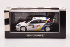 Ford Focus RS WRC #4 M. Martin / M. Park Neste Rally Finland Winners 2003 Minichamps 1:43 400038304 Metal - imaginea 4 din 4