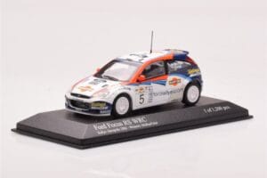 Ford Focus RS WRC #5 C. McRae / N. Grist Rally Acropolis Winner 2002 Minichamps 1:43 430028905 Metal - imaginea 2 din 4