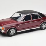 Ford Granada Mk1 Roșu Închis Metalic Negru Mat MCG 1:18 MCG18393