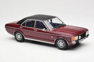 Ford Granada Mk1 Roșu Închis Metalic Negru Mat MCG 1:18 MCG18393 Metal - imaginea 4 din 6