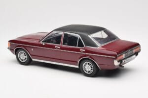 Ford Granada Mk1 Roșu Închis Metalic Negru Mat MCG 1:18 MCG18393 Metal - imaginea 5 din 6