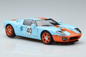 Ford GT Gulf Livery AUTOart 1:18 80513 Metal - imaginea 5 din 8