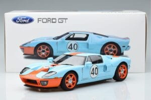 Ford GT Gulf Livery AUTOart 1:18 80513 Metal - imaginea 8 din 8