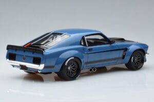 Ford Mustang Boss Cobra Ruffian Cars Albastru GT Spirit 1:18 GT426 Rășină - imaginea 2 din 6