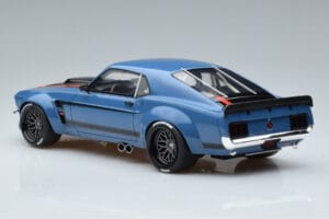 Ford Mustang Boss Cobra Ruffian Cars Albastru GT Spirit 1:18 GT426 Rășină - imaginea 5 din 6