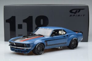 Ford Mustang Boss Cobra Ruffian Cars Albastru GT Spirit 1:18 GT426 Rășină - imaginea 6 din 6
